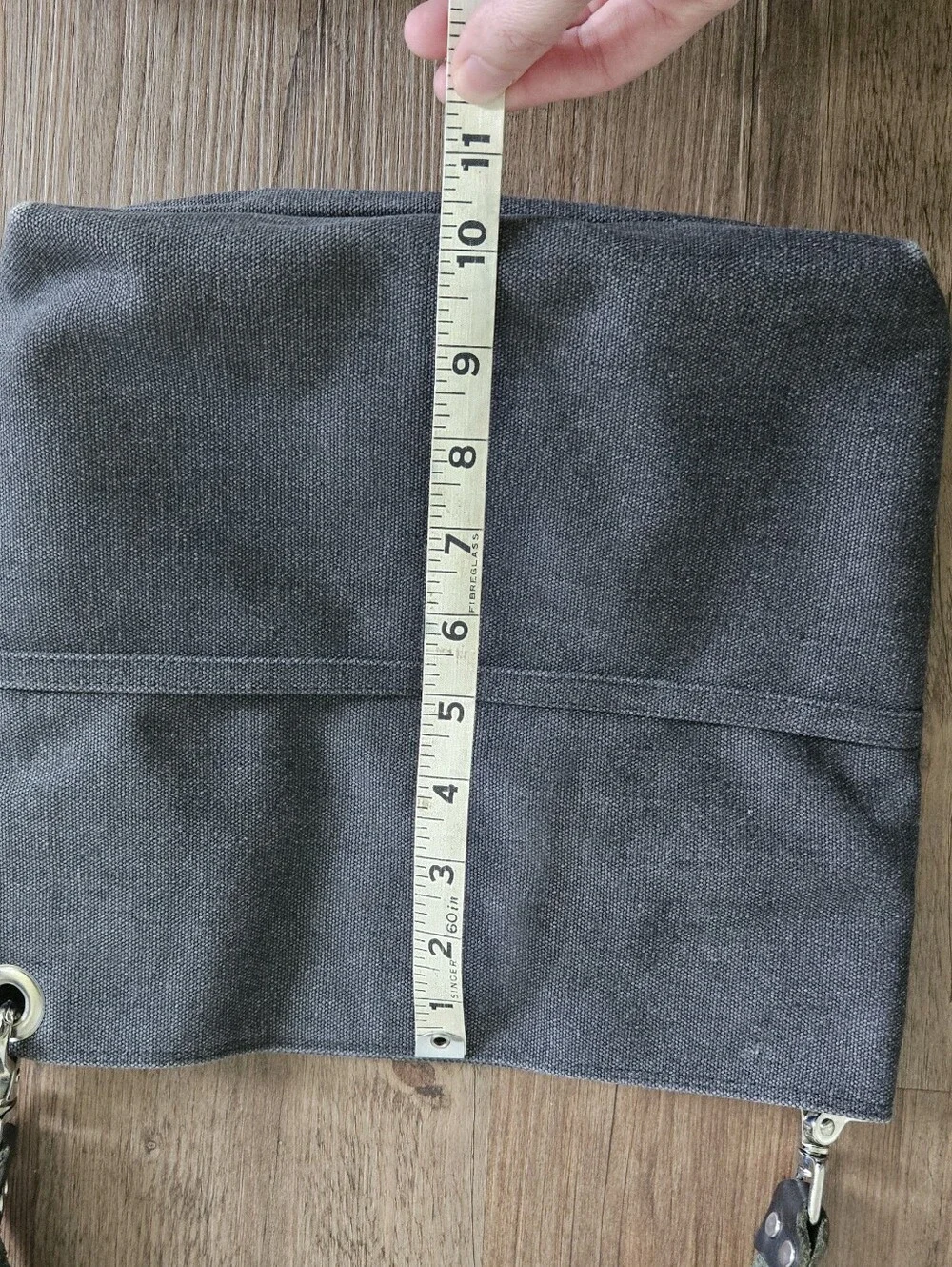 Classic Grey Canvas Shoulder Bag - Independent Reign Bucket Bag